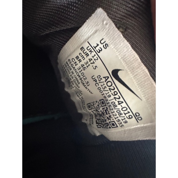 Nike Air Max 720 GS Metallic Silver Sneakers AQ3196-012 Men's Size 13 - Picture 9 of 10